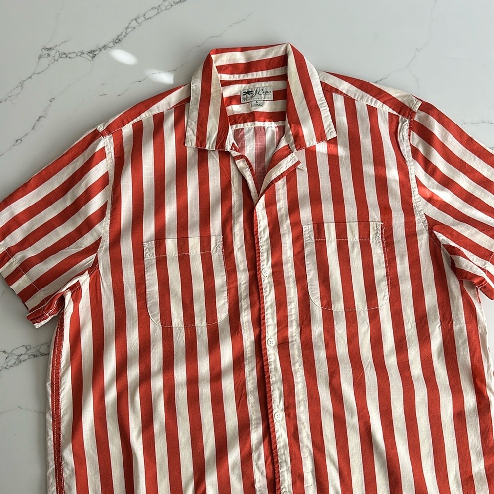 J.CREW Seersucker striped shirt